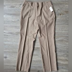 NWT GAP Checkered Relaxed Straight Trousers Pants